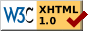 Icono validación código xhtml 1.0