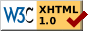Icono validación xhtml Icono validación código xhtml 1.0