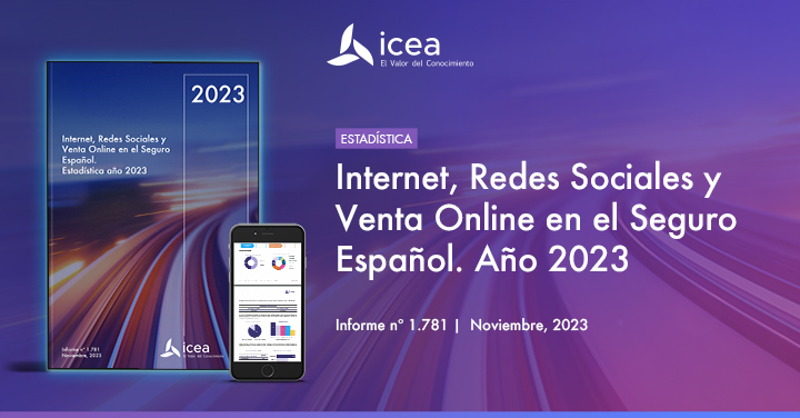 Internet, Redes Sociales y Venta Online en el Seguro Español. Estadística año 2023