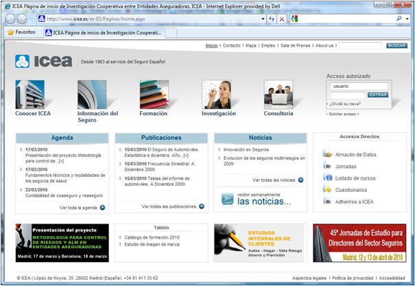 Nueva Web de ICEA Nueva Web de ICEA