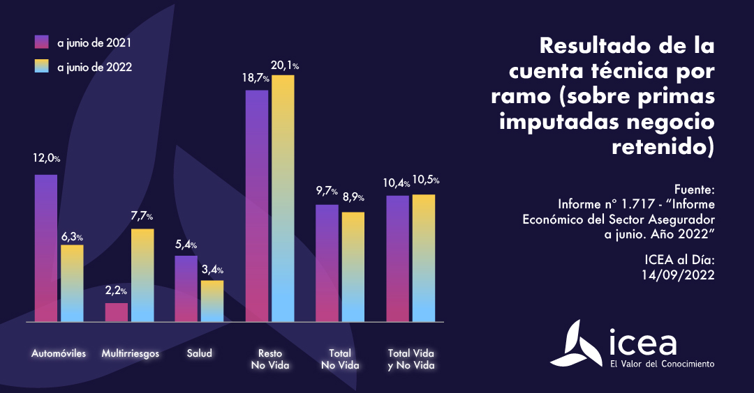 Resultado de la cuenta técnica por ramo